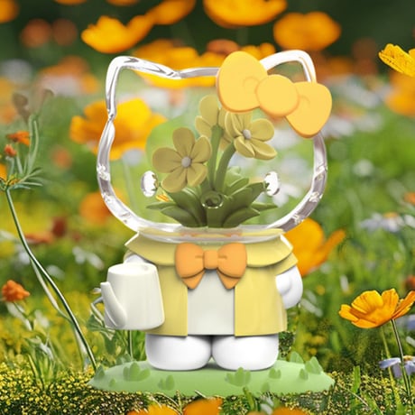 【予約販売：5月前半 お届け予定】MIGHTY JAXX サンリオ(Sanrio)「 Azuma Makoto：ハローキティと花」トレーディングフィギュア シリーズ