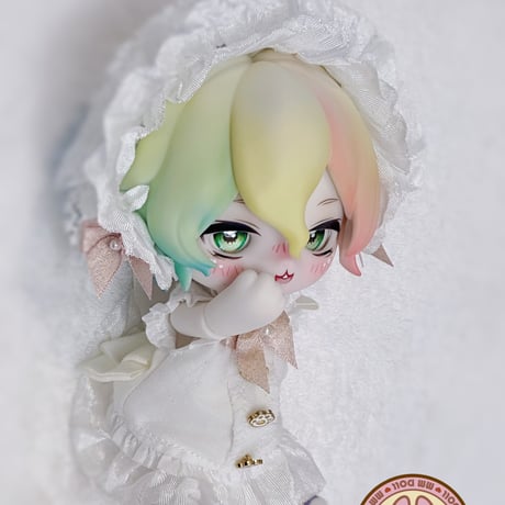 【予約販売：12月下旬〜1月下旬 お届け予定】MMDOLL x UFDOLL 「綿綿の異世界冒険SP：白色スカート」ドール用の服 2点セット