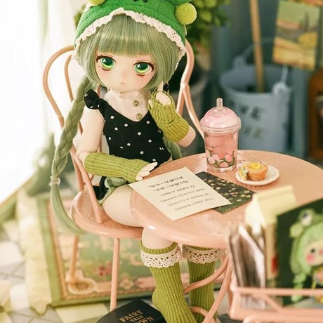 【予約販売：2024年9月中 お届け予定】※当店限定選び特典付き※TinyFox 新生造物 小青呱（カエル）1/6スケール MJDドール<新ボディ採用>【フルセット】
