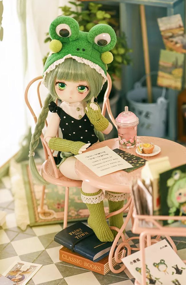 TinyFox 新生造物 小青呱（カエル）1/6スケール MJDドール 予約販売：2024年9月中 お届け予定】※当店限定選び特典付き