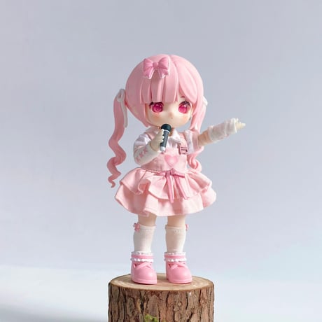 【予約販売｜12月頃 お届け予定】次元界TOY x ドール服キャッチ「ドキドキ信号」小型ドール向け ドール用の服 5点セット