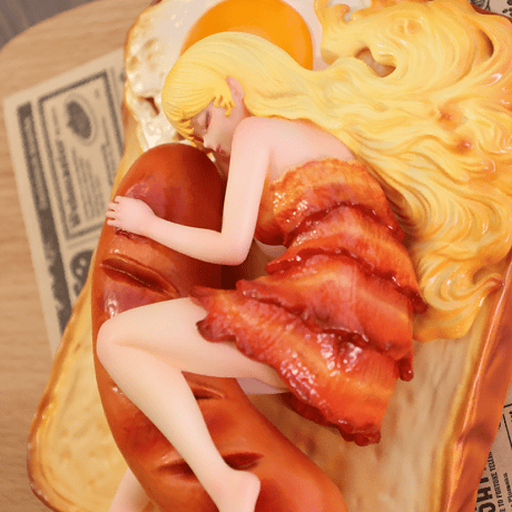 【予約販売：11月 お届け予定】WeArtDoing Sleeping Beauty-Morning Fairies-Sausage&Egg「朝食の妖精： ベーコンエッグトースト」