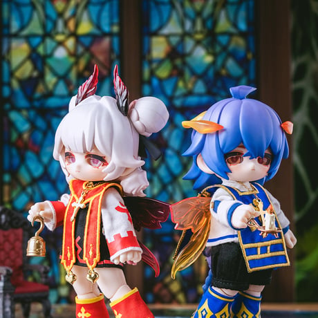 【現品販売】天堂制造Studio「KUKAKA(クカカ)：祈る者と審判者」1/12スケール BJD 球体関節可動ドール 「祈る者 ジュウジュウ」 単品ドール
