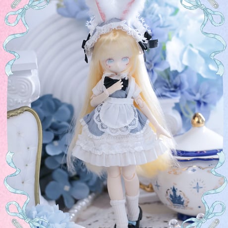 【現品販売】悸動瞬息 「未語集(MomoTale)：フワウサ茶会」1/8スケール MJD関節単品ドール＜フルセット＞