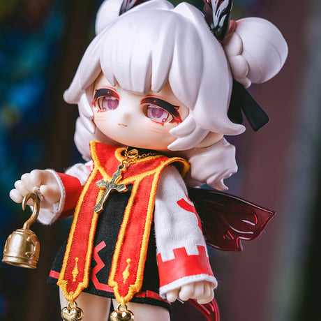 【現品販売】天堂制造Studio「KUKAKA(クカカ)：祈る者と審判者」1/12スケール BJD 球体関節可動ドール 「祈る者 ジュウジュウ」 単品ドール