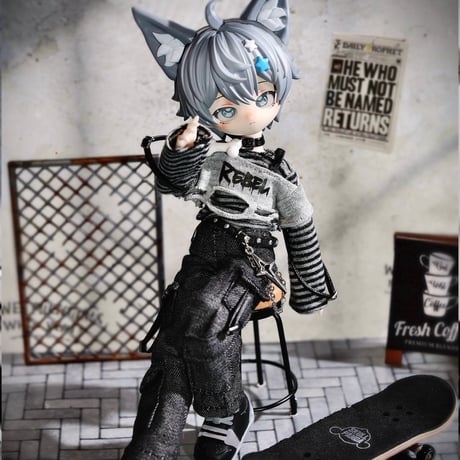 【予約販売：10月～11月頃 お届け予定】<公式限定初回予約特典付き>Nano Doll 「街に出会う」全員少年の獣耳系BJDブラインドドールシリーズ