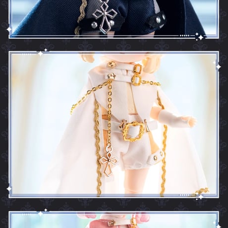 【予約販売｜10月頃 お届け予定】SIMONTOYS「ナイトアサシン」シリーズ 1/12スケール 小型ドール向け ドール用の服 7点セット（全3色）
