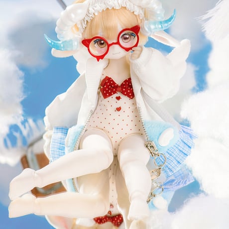 【予約販売：2024年2月以降 お届け予定】TinyFox  悪魔と天使の混血子羊 アスモティ 1/6スケールMJDドール 【フルセット】