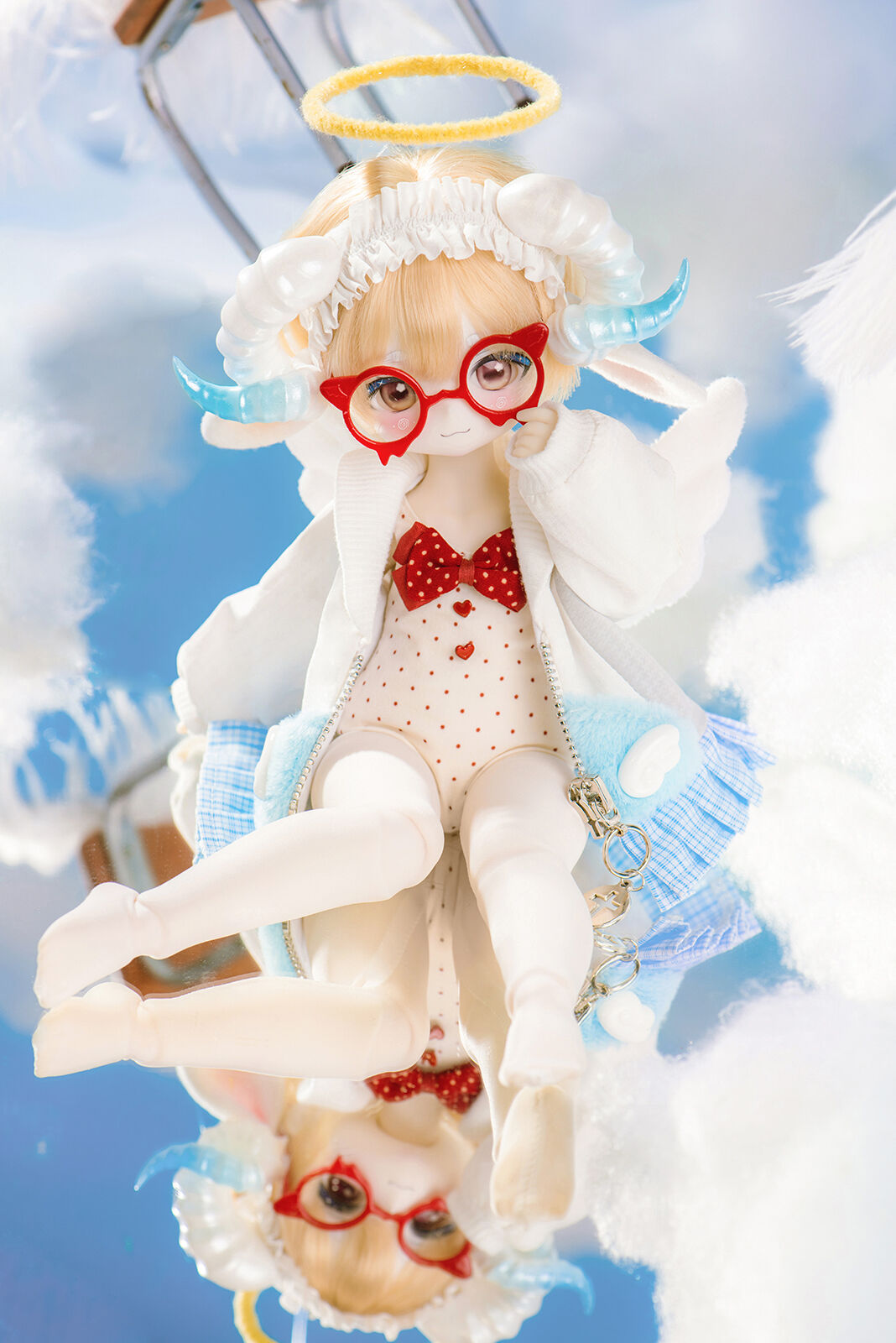予約販売：2024年2月以降 お届け予定】TinyFox 悪魔と天使の混血子羊