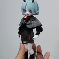 【現品販売】CHUZTING「Cooze：悪魔角」小型ドール向け ドール用の服「悪魔の王子樣」セット