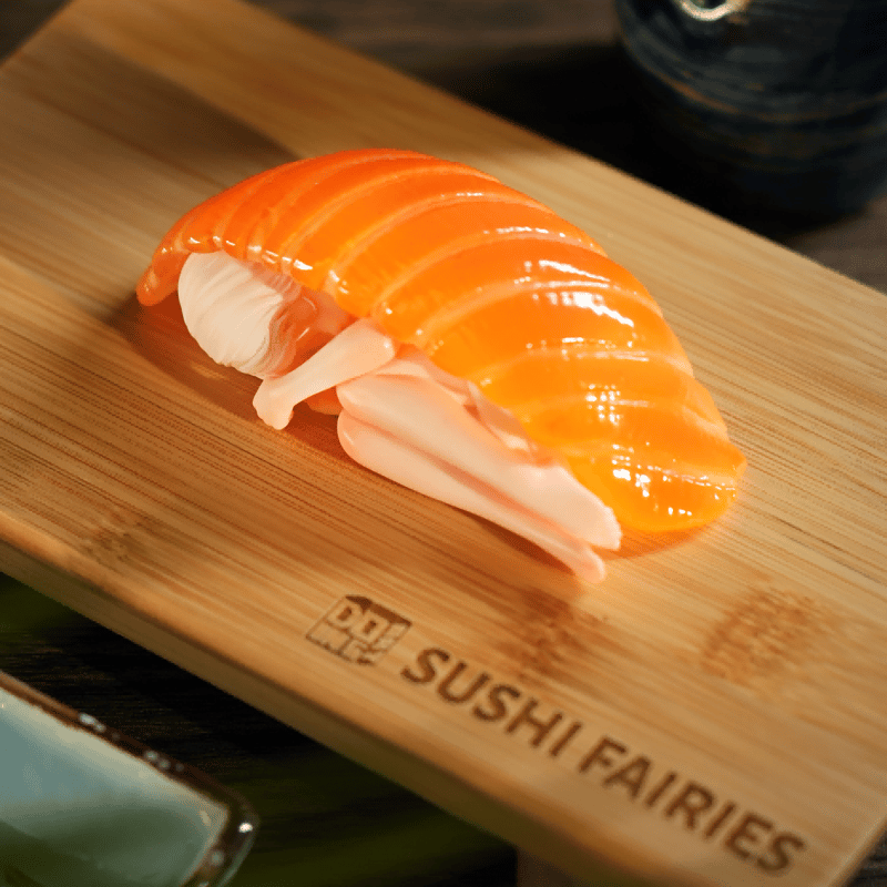 新品 寿司の妖精 サーモン かわいすぎて食べられない…！ 『寿司の妖精』フィギュアが「甘