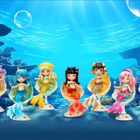 【予約販売：3月中旬～4月中旬 お届け予定】Aiye 1/12スケールのBJDブラインドドール「人魚の島」シリーズ