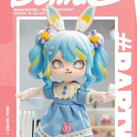 【現品販売】come4free「BONNIE ボニーバニー：スウィートハートパーティー」1/12 BJD ブラインドドール シリーズ