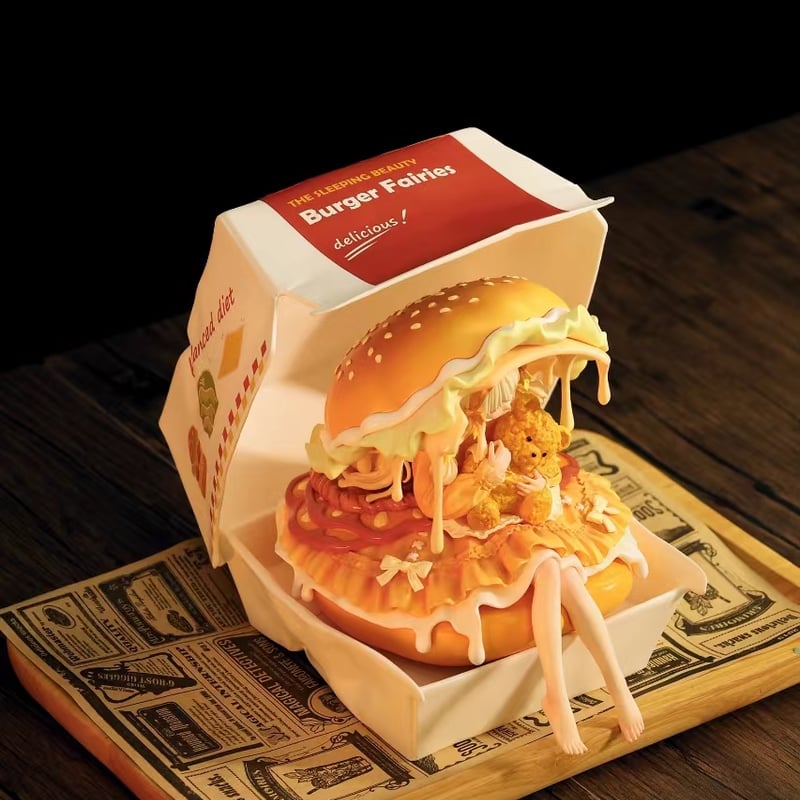 ✨シリアルナンバー　レア✨Burger Fairies アートフィギュア 予約販売：2025年2月中 お届け予定】WeArtDoing Sleeping Beauty