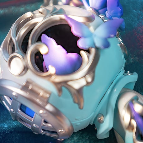 【予約販売：2025年2月中 お届け予定】Sank Good Night Series：Butterfly-Purple「幻蝶：オーロラ(白/紫)」 【コレクションフィギュア】