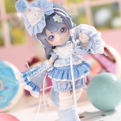 【現品販売】PENNY'S BOX「ペニーズワードローブ：ジャム｜ブルーベリー・いちご」小型ドール向け ドール用の服 6点セット【全2種類・選び可能】