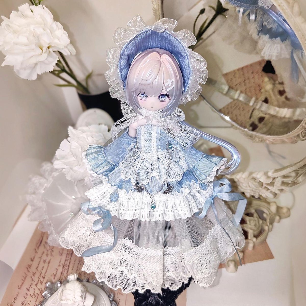予約販売｜5月下旬～6月上旬 お届け予定】幾何造物 「霧青の花嫁」小型