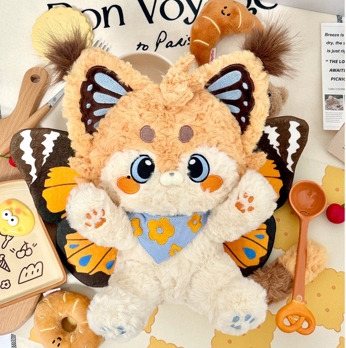 すのチル チルぬい ネコミミ イヌミミ オーダーページ 現品販売】幻想工坊「猫丸の幻想島｜MioKoo Mirage Lab」蝶の猫、TIMO
