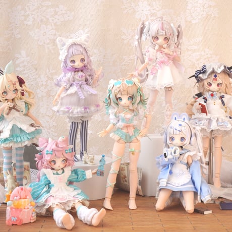 【現品販売】ONEMORE x 上倉エク「Sugary Girls：スイーツパーティー」MJDブラインドドール シリーズ