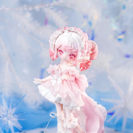 【現品販売】PENNY'S BOX「ペニーズワードローブ：クラゲ｜ブルー・ピンク」小型ドール向け ドール用の服 7点セット（靴含む）【全2種類・選び可能】