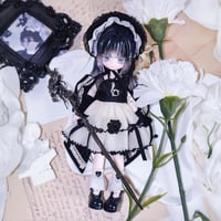 【予約販売｜6月中旬～7月中旬 お届け予定】幾何造物 「薔薇夜の綺頌」小型ドール向け ドール用の服 4点セット