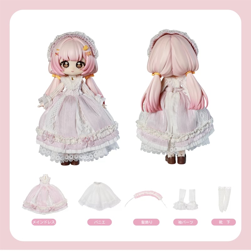 現品販売】MOOWOOART x 次元衣創 「詩意光色」小型ドール向け ドール用