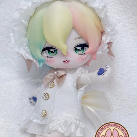 【予約販売：12月下旬〜1月下旬 お届け予定】MMDOLL x UFDOLL 「綿綿の異世界冒険SP：白色スカート」ドール用の服 2点セット