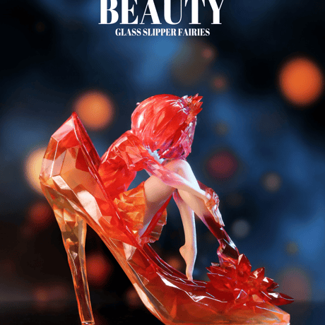 【予約販売：2025年12月 お届け予定】WEARTDOING Sleeping Beauty-Glass Slipper Fairies-Purple「水晶少女：ローズ」【コレクションフィギュア】