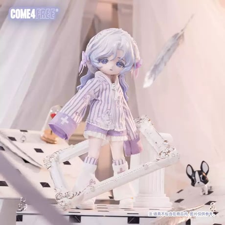 【予約販売｜12月下旬 お届け予定】COME4FREE「日常：癒し綿々兎」小型ドール向け ドール用の服 5点セット