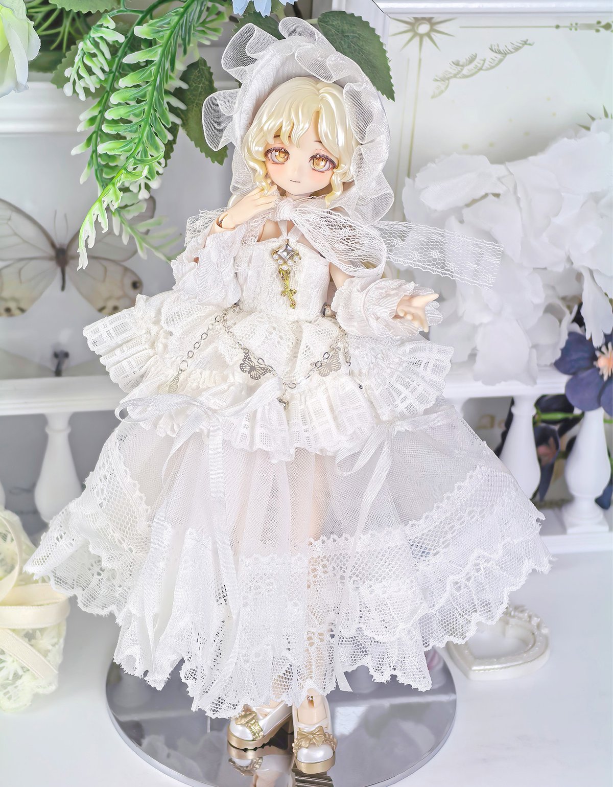 予約販売｜6月中旬～7月中旬 お届け予定】幾何造物 「純白の花嫁」小型