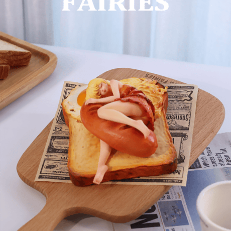 【予約販売：11月 お届け予定】WeArtDoing Sleeping Beauty-Morning Fairies-Sausage&Egg「朝食の妖精： ベーコンエッグトースト」