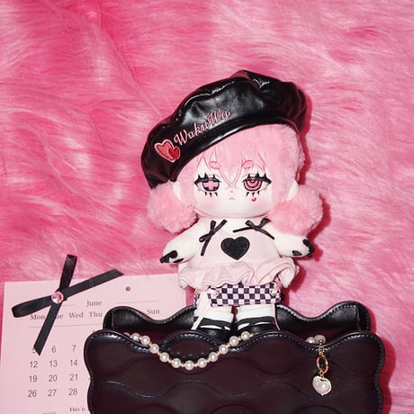 【予約販売：1月下旬～2月中旬 お届け予定】WakuWa娃屋 桃墨リズム 20cm 無属性ぬい服5点セット【ぬいを除く】