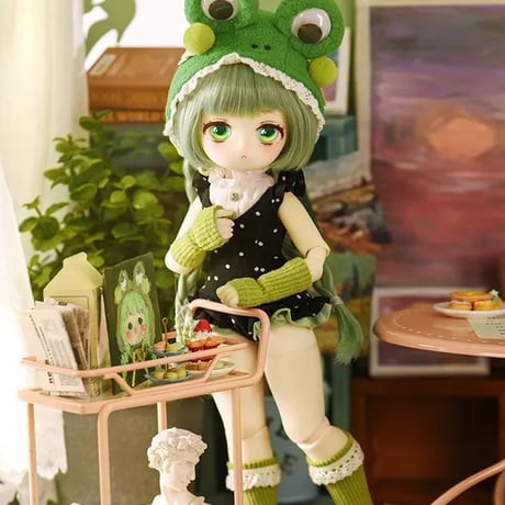 【予約販売：2024年9月中 お届け予定】※当店限定選び特典付き※TinyFox 新生造物 小青呱（カエル）1/6スケール MJDドール<新ボディ採用>【フルセット】