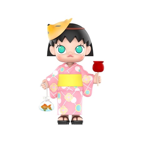 【予約販売：11月下旬～12月上旬 お届け予定】POPMART MOLLY(モリー) x ちびまる子ちゃん コラボ　「夏日お祭り」【ビックフィギュア 】