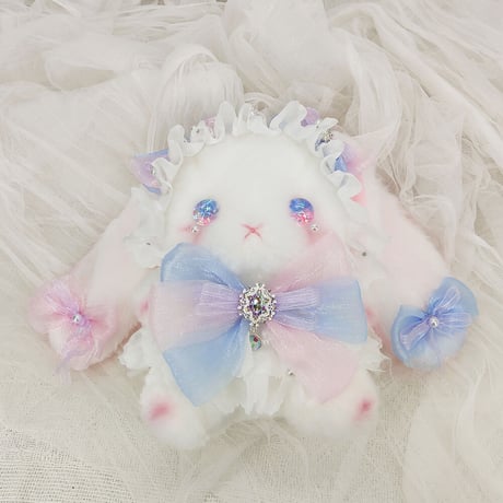【予約販売：6月下旬～7月下旬 お届け予定】BearStar ロリータファッション 垂れ耳(たれみみ) うさぎ ぬいぐるみ【夢境】