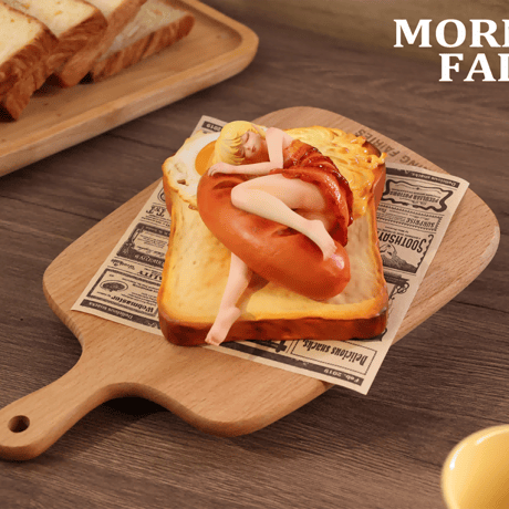 【予約販売：11月 お届け予定】WeArtDoing Sleeping Beauty-Morning Fairies-Sausage&Egg「朝食の妖精： ベーコンエッグトースト」