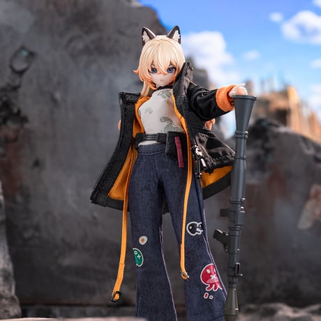 【現品販売】NEO EDEN TOYS「黒鉄レクイエム」MJDブランドドール 布製衣装アクションフィギュア シリーズ