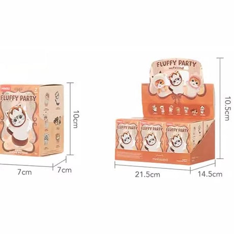 【現品販売】MINISO x mofusand (モフサンド)「「ふわふわパーティー」シリーズ