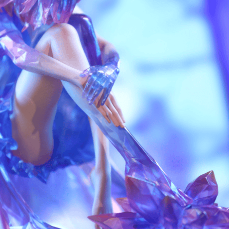 【予約販売：2025年12月 お届け予定】WEARTDOING Sleeping Beauty-Glass Slipper Fairies-Purple「水晶少女：紫の境界」【コレクションフィギュア】