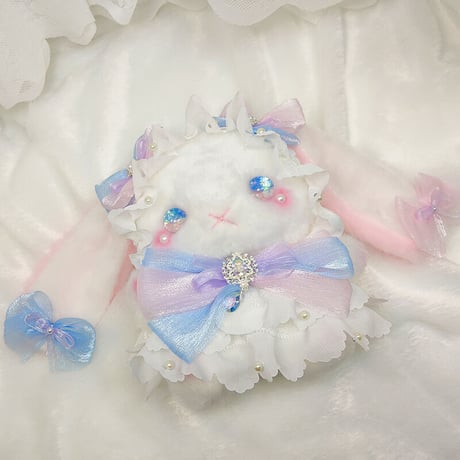 【予約販売：6月下旬～7月下旬 お届け予定】BearStar ロリータファッション 垂れ耳(たれみみ) うさぎ ぬいぐるみ【夢境】