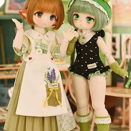 【予約販売：2024年9月中 お届け予定】※当店限定選び特典付き※TinyFox 新生造物 小青呱（カエル）1/6スケール MJDドール<新ボディ採用>【フルセット】