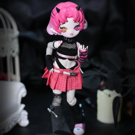 【現品販売】<数量限定>CHUZTING「Cooze：悪魔角」1/8スケール BJD単品ドール「色欲：色違いVer.」/「怠惰：色違いVer.」【フルセット】