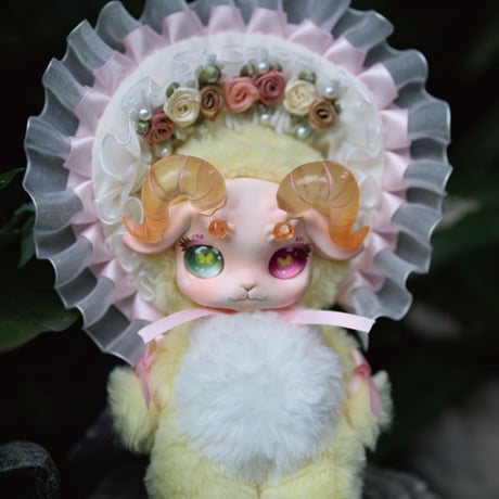 【現品販売】ODI STUDIO FECOCO(フココ)「ヴィクトリアン・ラム」 ぬいぐるみ シリーズ