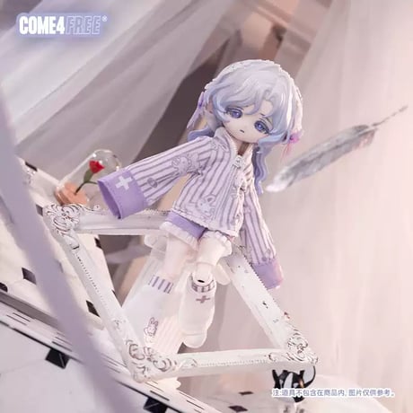 【予約販売｜12月下旬 お届け予定】COME4FREE「日常：癒し綿々兎」小型ドール向け ドール用の服 5点セット