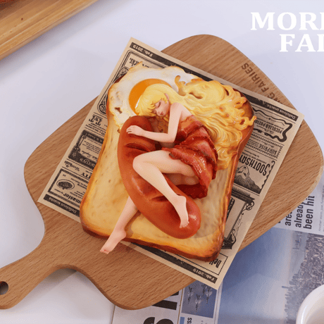 【予約販売：11月 お届け予定】WeArtDoing Sleeping Beauty-Morning Fairies-Sausage&Egg「朝食の妖精： ベーコンエッグトースト」