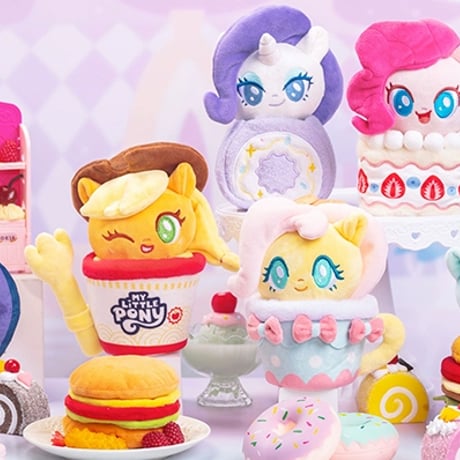 【予約販売：12月中旬~1月中旬 お届け予定】REESEE x My Little Pony「マイリトルポニー：フードパーティー」ぬいぐるみ吊り飾り  シリーズ