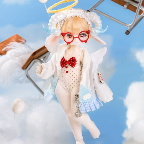 【予約販売：2024年2月以降 お届け予定】TinyFox  悪魔と天使の混血子羊 アスモティ 1/6スケールMJDドール 【フルセット】