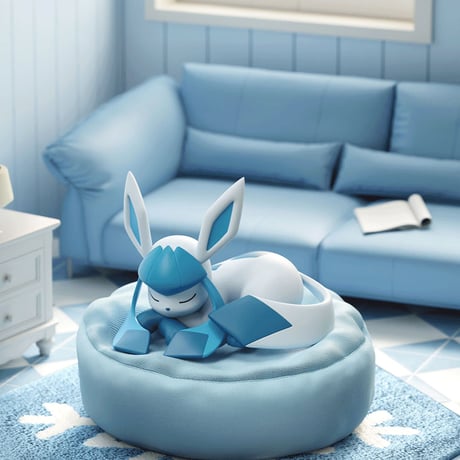 【現品販売】HOLLY BOX x ポケットモンスター「ポケモン：イーブイたちの寝姿」  トレーディングフィギュア シリーズ