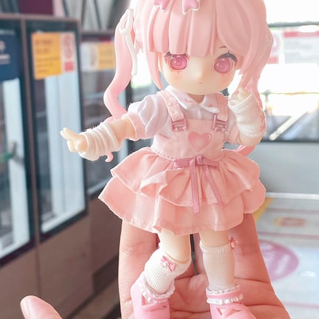 【予約販売｜12月頃 お届け予定】次元界TOY x ドール服キャッチ「ドキドキ信号」小型ドール向け ドール用の服 5点セット
