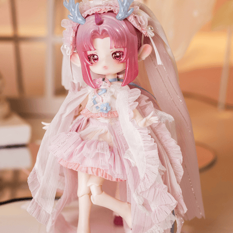 【現品販売】<期間限定特価>PENNY'S BOX WF限定特別仕様「ANTU(アンティーユ)：春神の花嫁、桃枝」BJD単品ドール フルセット 【アクションフィギュア】